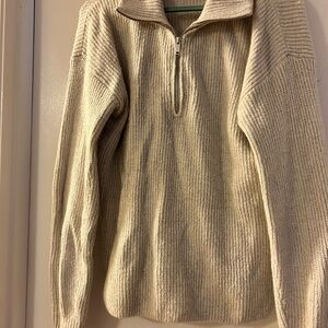 Old Navy Cream Ribbed Sweater